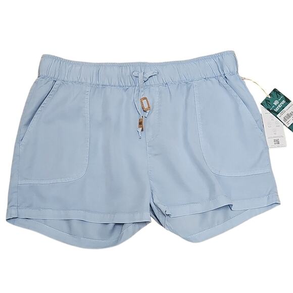 tentree Pants - Tentree Womens 100% Tencel (Lyocell) 4 Pocket Glacier Blue Shorts Size L (NWT)